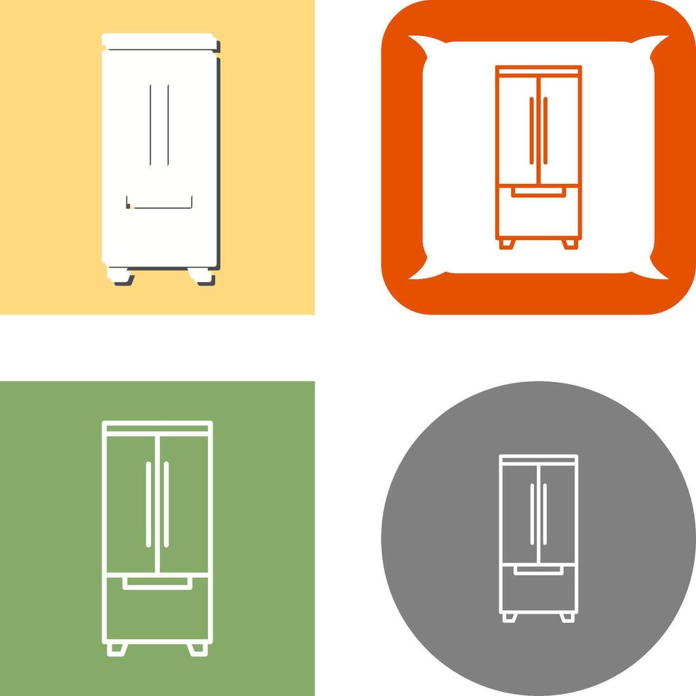 Kühlschrank-Icon-Design vektor