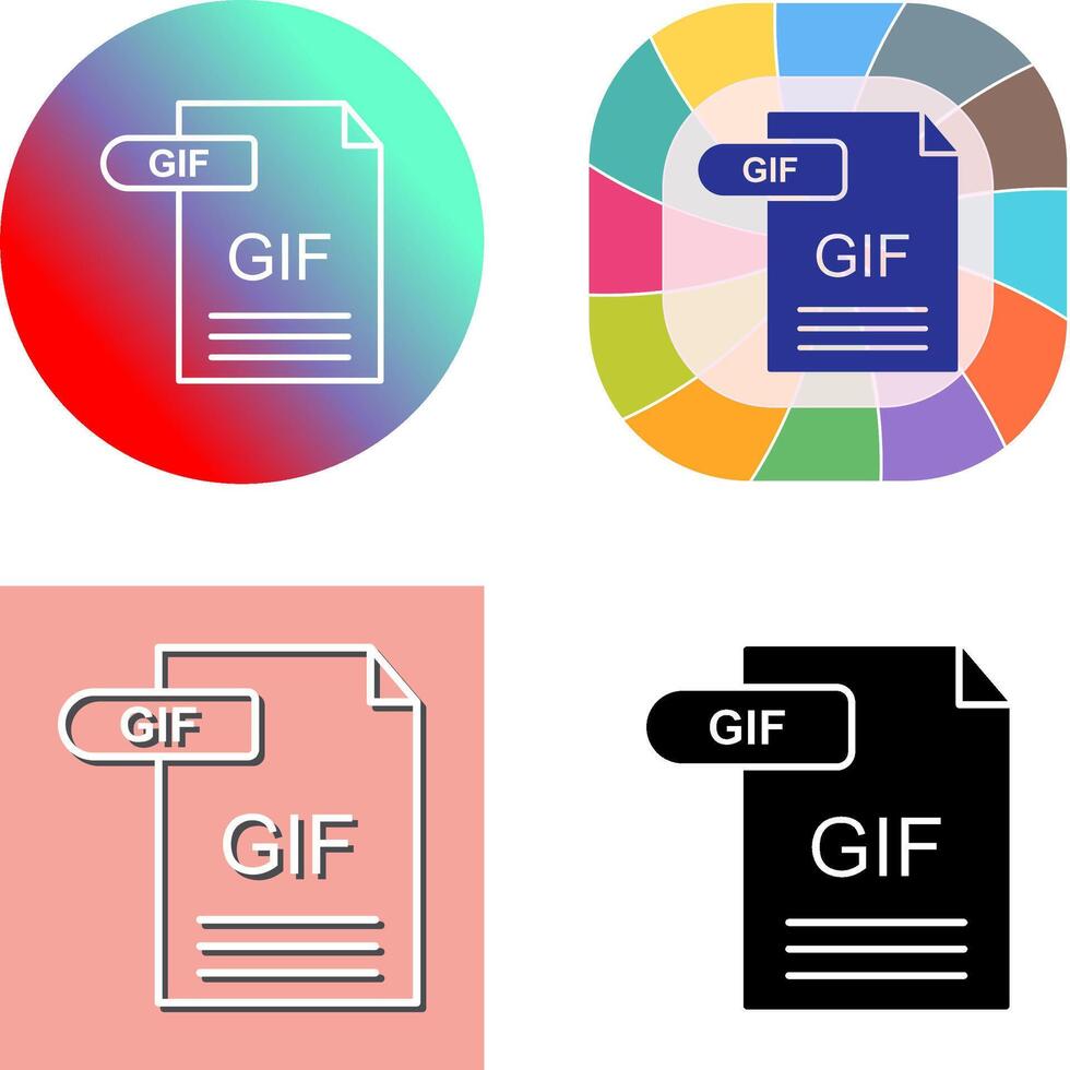 gif Symbol Design vektor