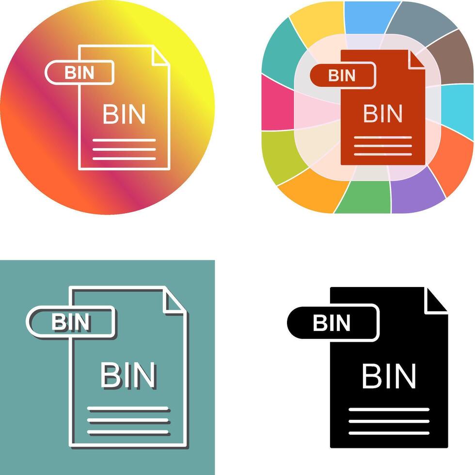 bin-Icon-Design vektor