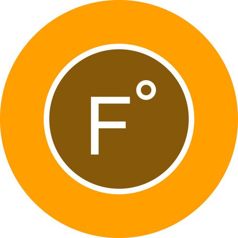 Fahrenheit Vektor Icon