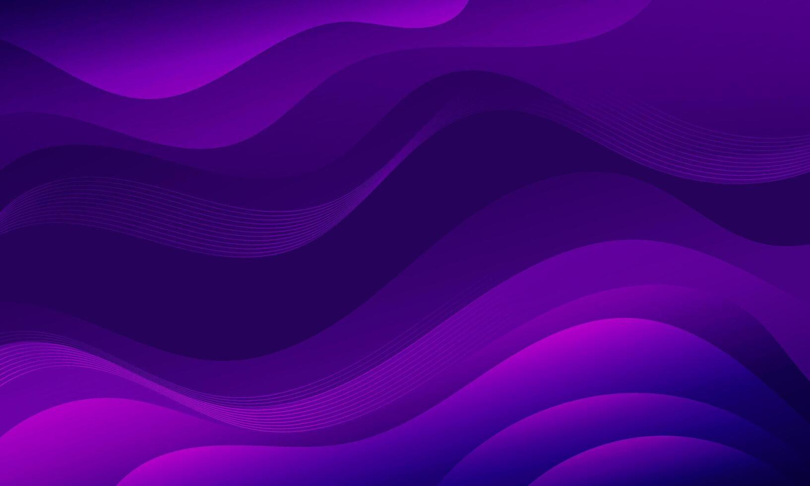 hinzufügen Eleganz zu Ihre Designs mit diese abstrakt Hintergrund, präsentieren Gradient Wellen anmutig Übergang von violett zu Blau. Ideal zum Webseite Hintergründe, Sozial Medien, Werbung vektor