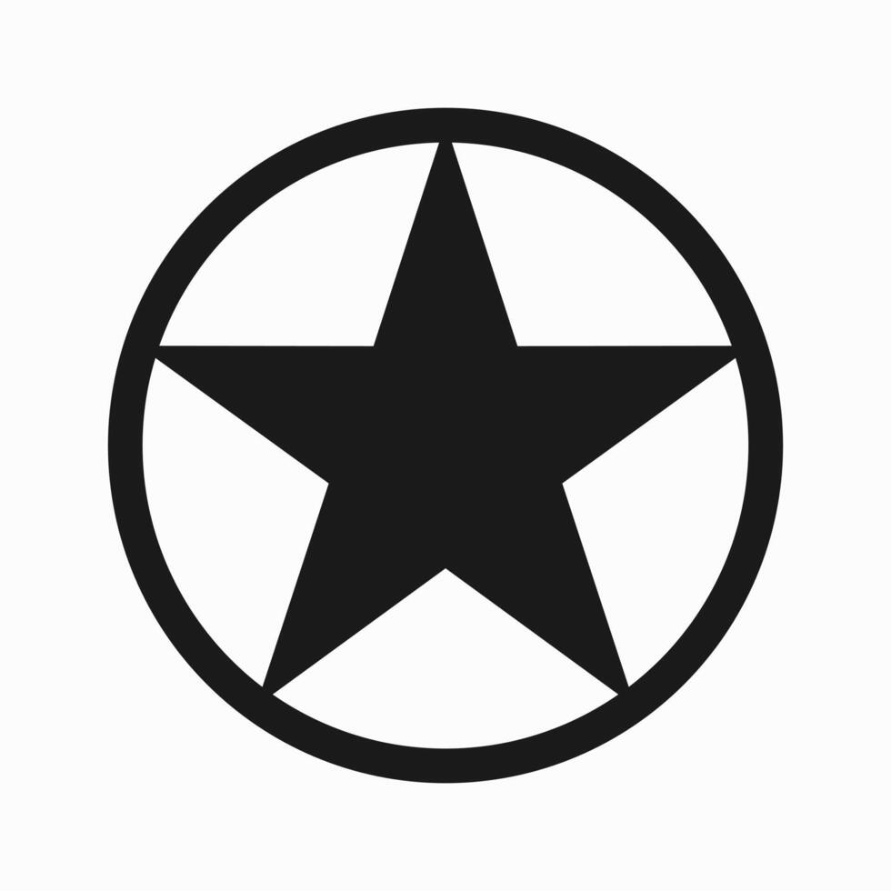 Star Symbol Logo isoliert auf Weiß Hintergrund vektor