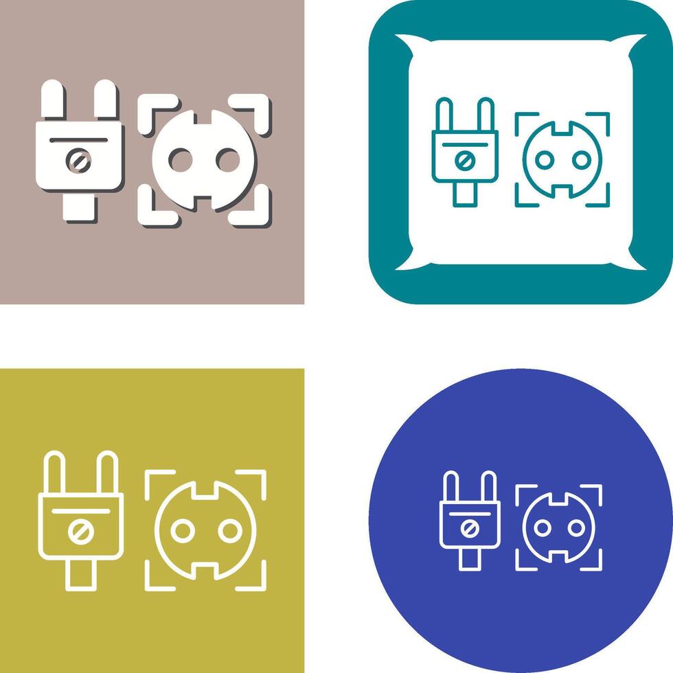 Socket-Icon-Design vektor