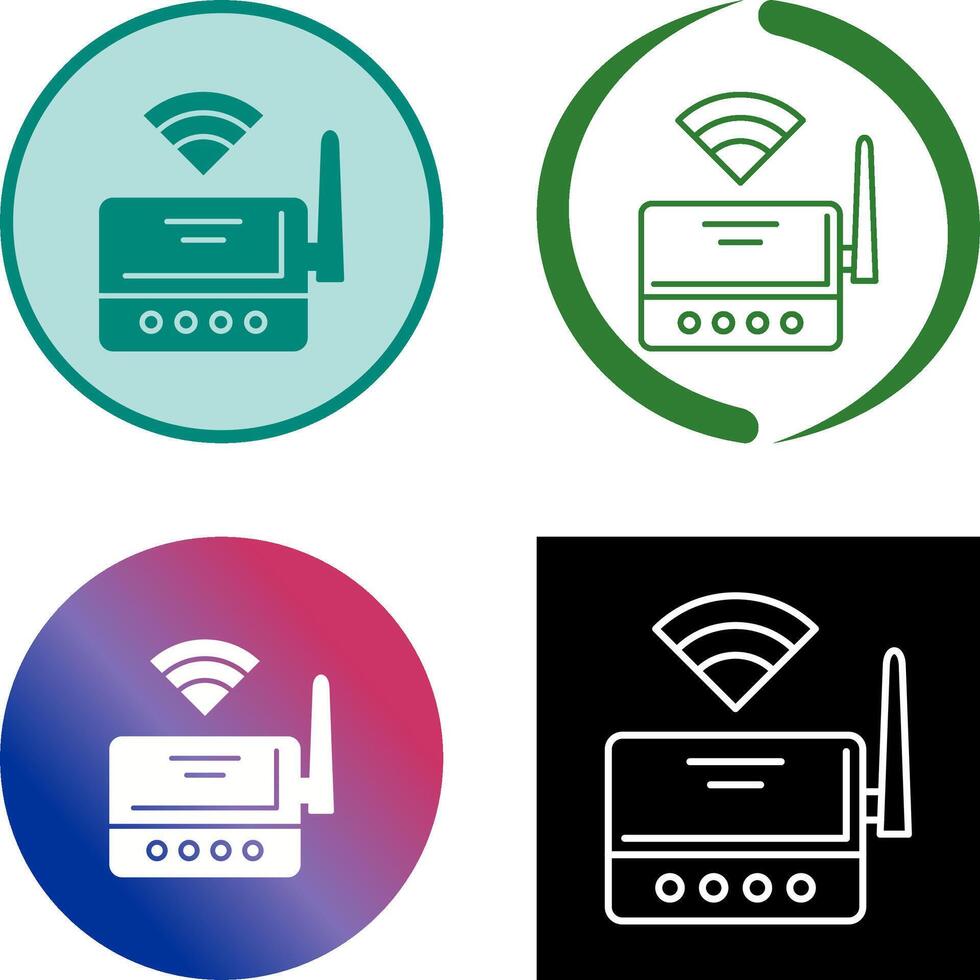 wiFi router ikon design vektor