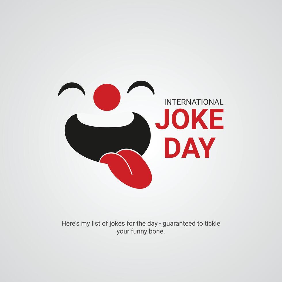 internationell skämt dag.internationell skämt dag kreativ annonser. juli 1, , 3d ilustration vektor