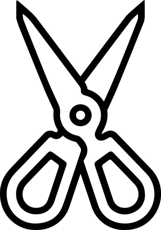 Schere Symbol Stil Illustration vektor