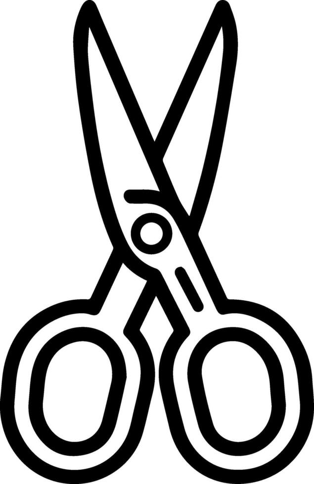 Schere Symbol Stil Illustration vektor