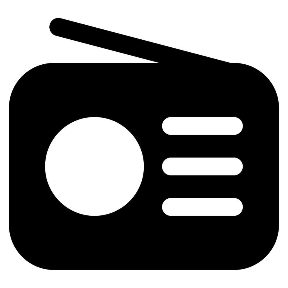 radio ikon för webb, app, infografik, etc vektor