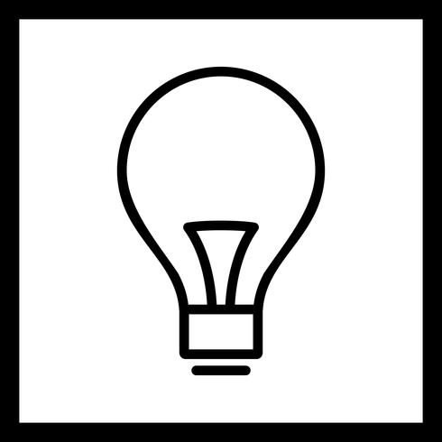 Vektor lampa ikon