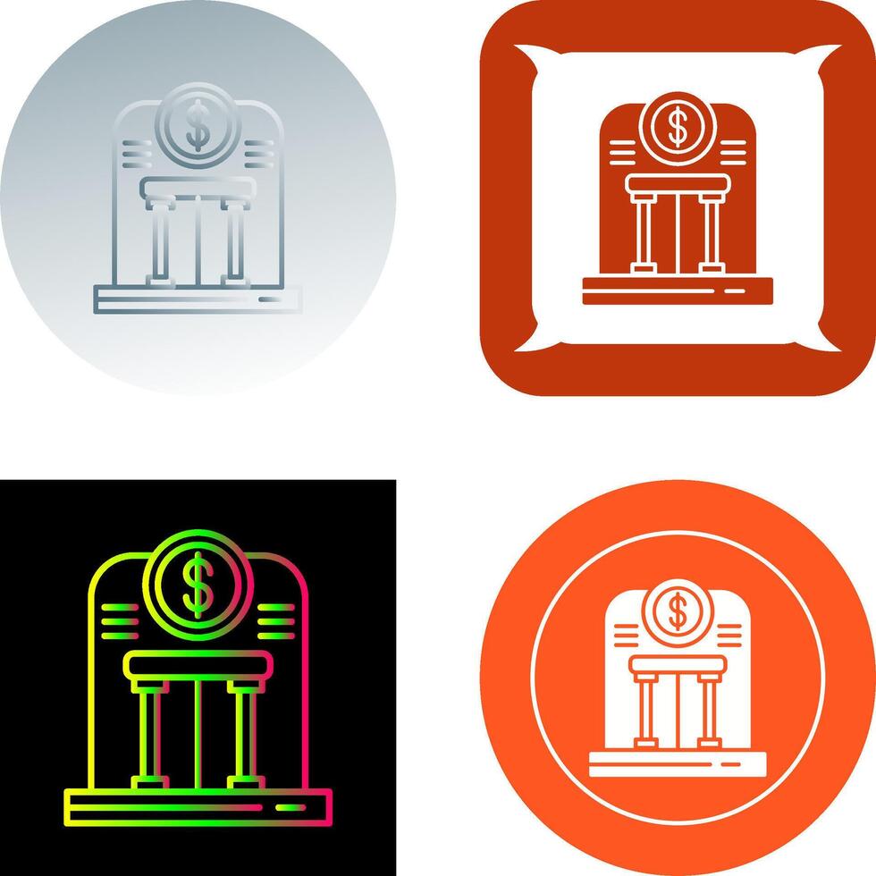 Bank-Icon-Design vektor