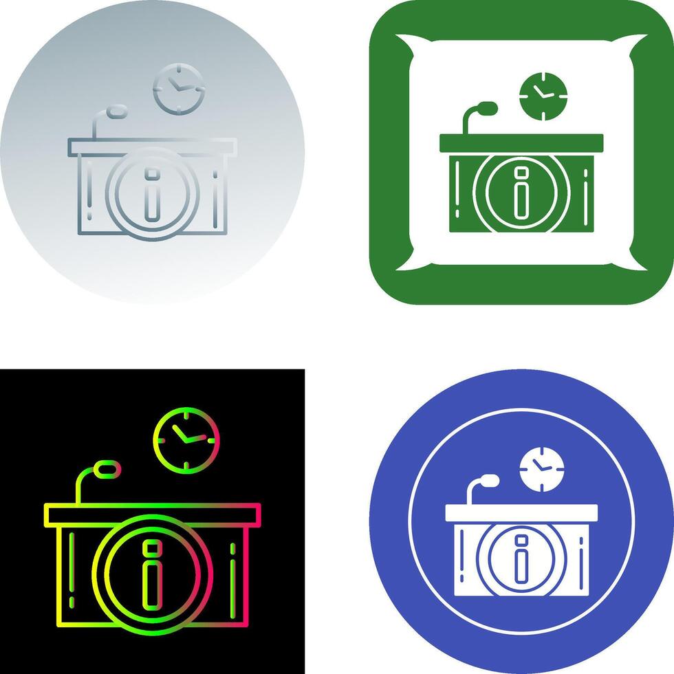 Informationsschalter-Icon-Design vektor