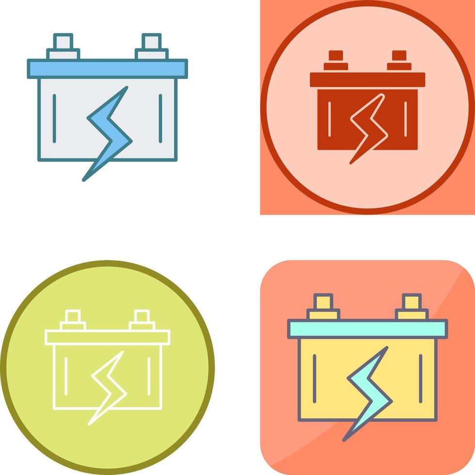 Batterie-Icon-Design vektor