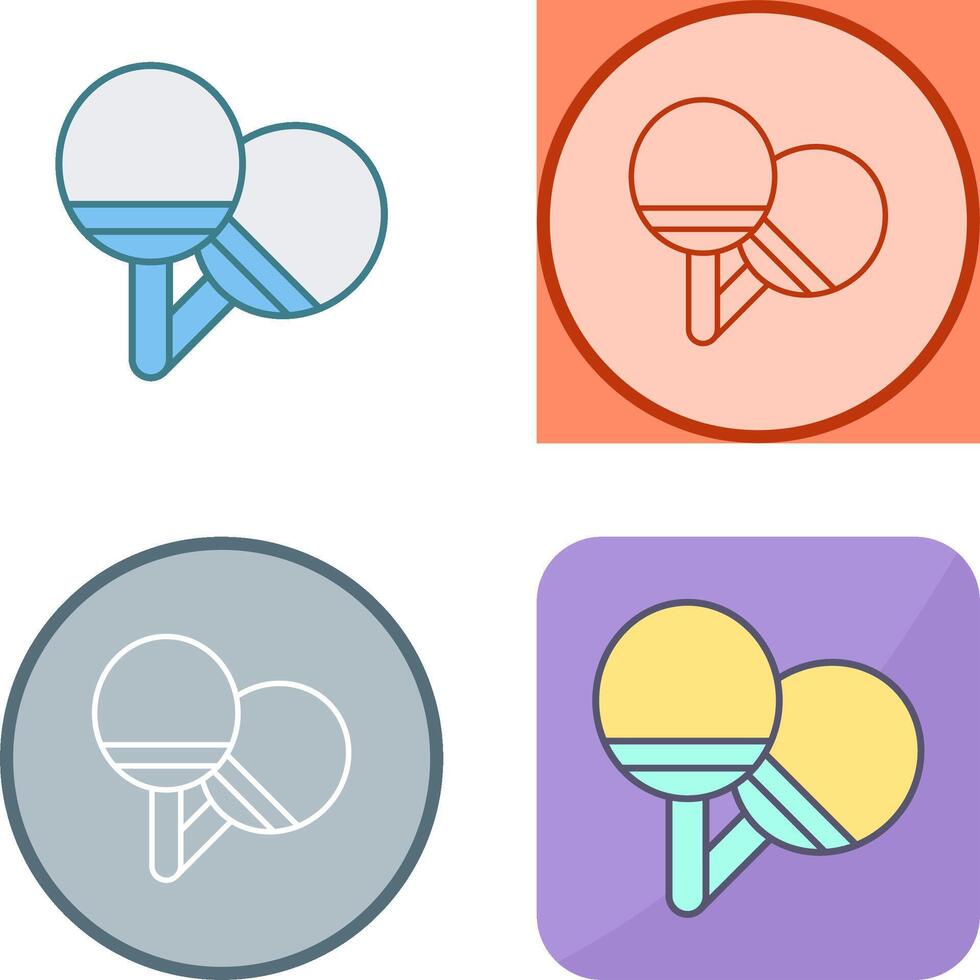 Ping-Pong-Icon-Design vektor