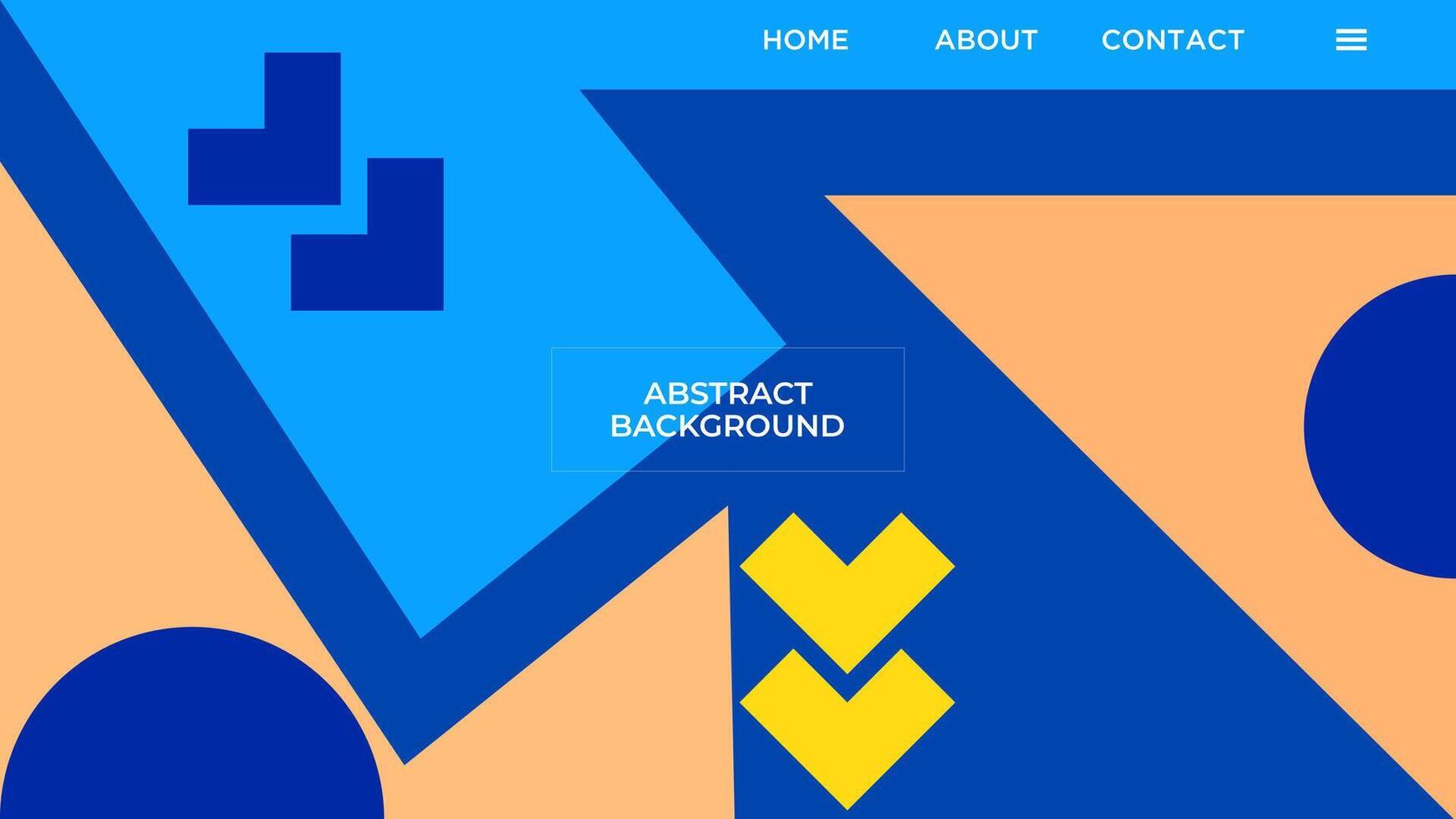 abstrakt Hintergrund mit geometrisch Formen Pastell- Blau Orange eben Farbe Design Vorlage zum Hintergrund, Startseite Design, Startseite Design vektor