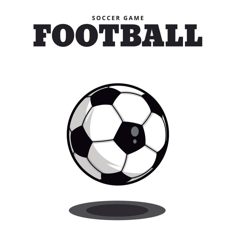 Illustration von ein klassisch Fußball Ball isoliert auf Weiß Hintergrund vektor