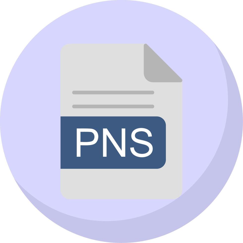 pns Datei Format eben Blase Symbol vektor