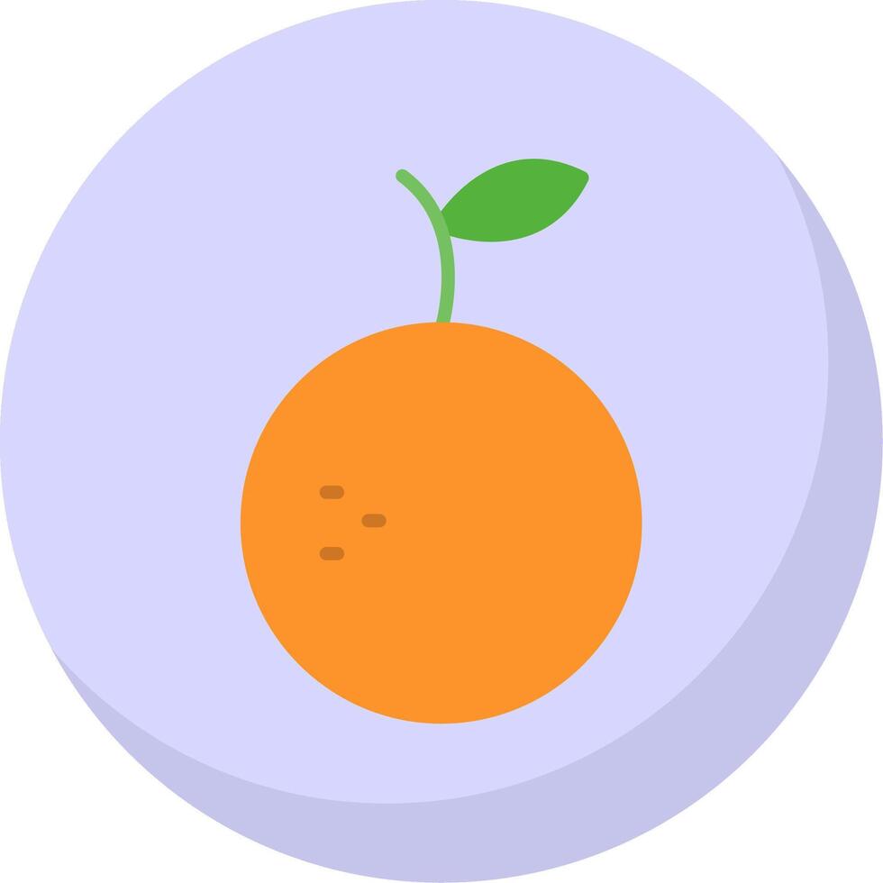 Orange eben Blase Symbol vektor