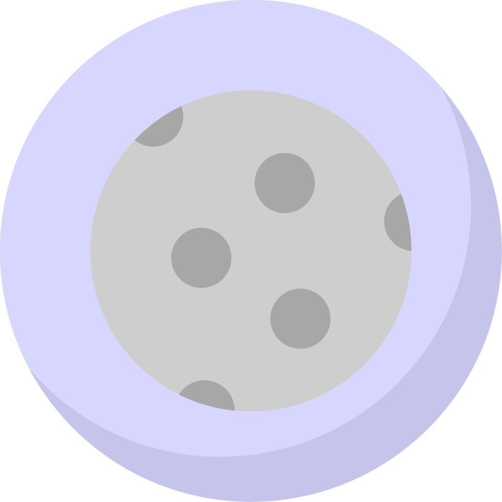 måne platt bubbla ikon vektor