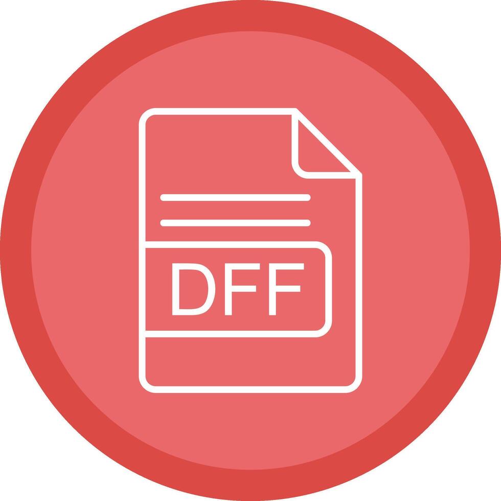 dff Datei Format Linie multi Kreis Symbol vektor