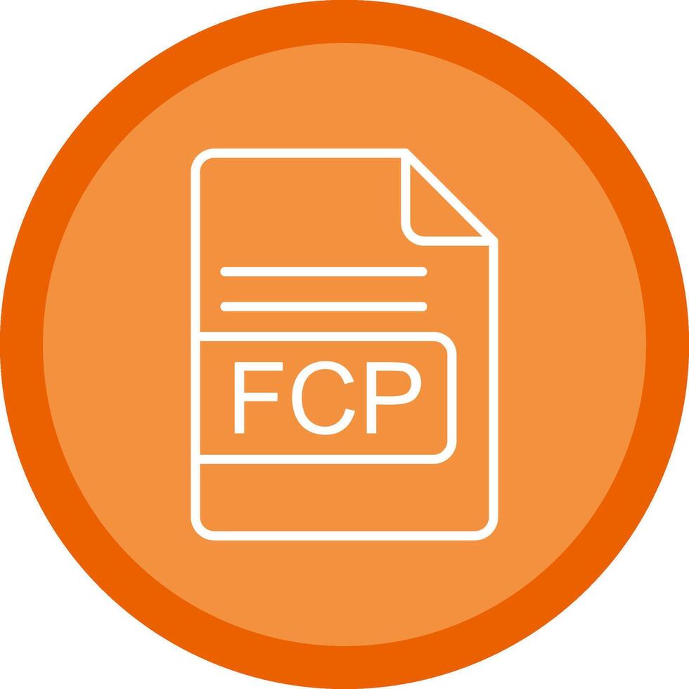 FCP Datei Format Linie multi Kreis Symbol vektor