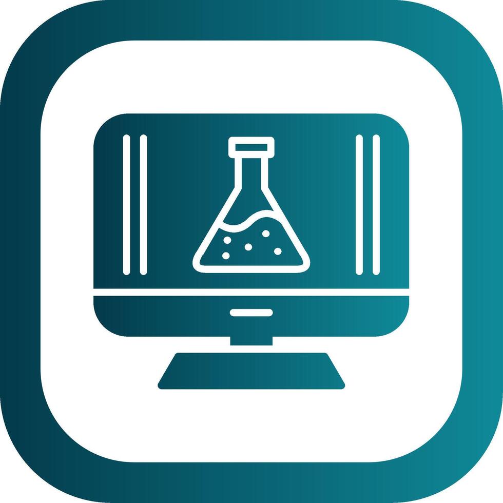 Computer Glyphe Gradient Ecke Symbol vektor