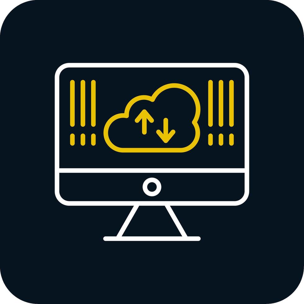 Computing Linie rot Kreis Symbol vektor