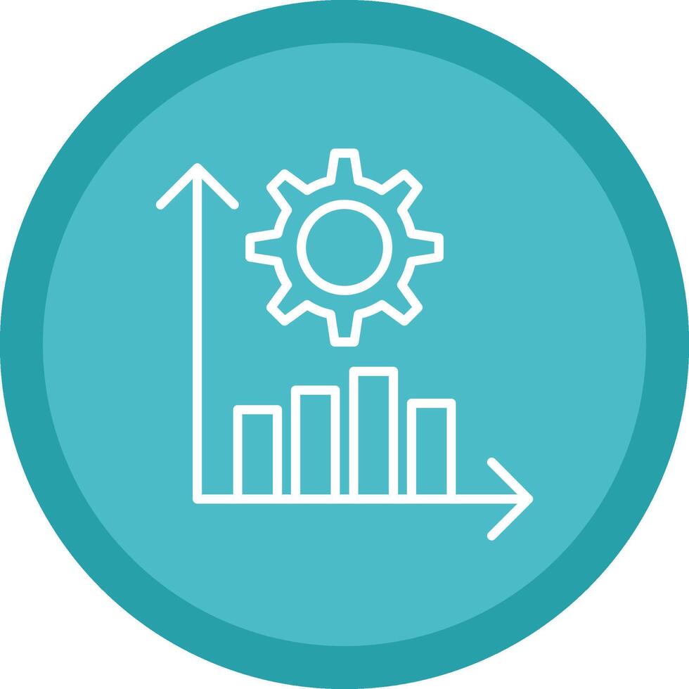 Produktivität Linie multi Kreis Symbol vektor