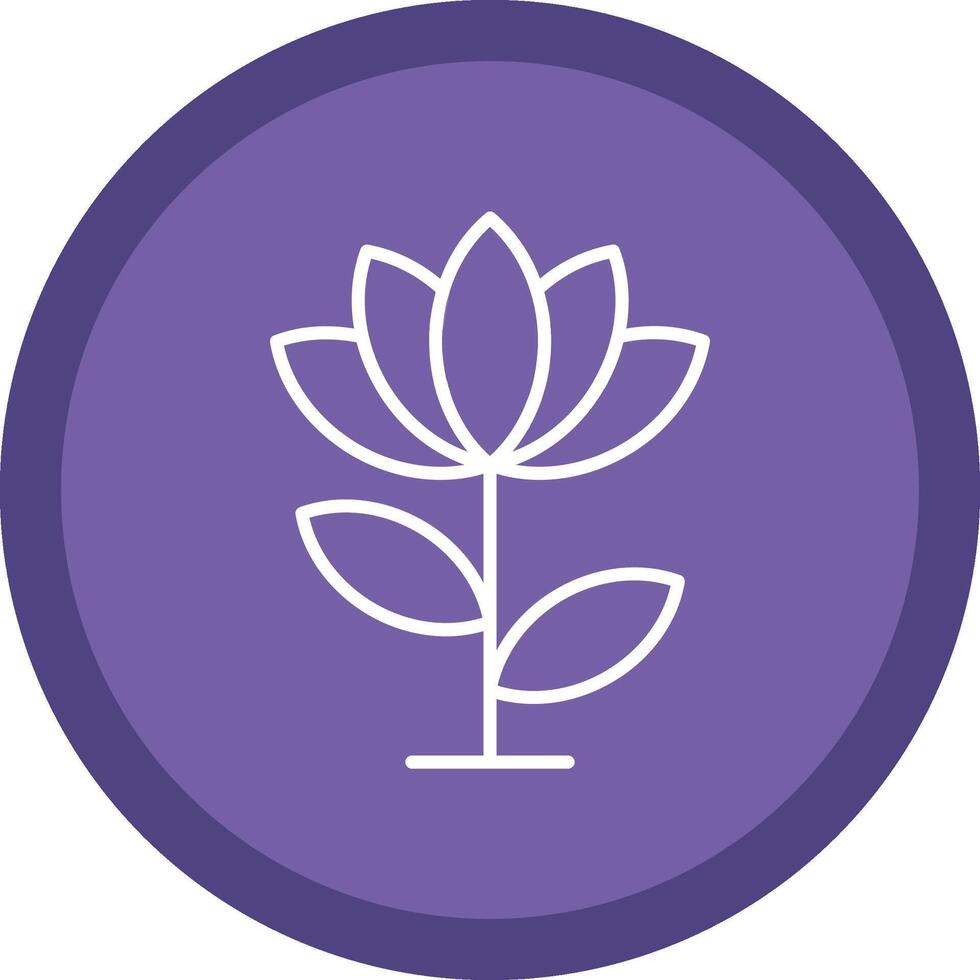 Lotus Blume Linie multi Kreis Symbol vektor