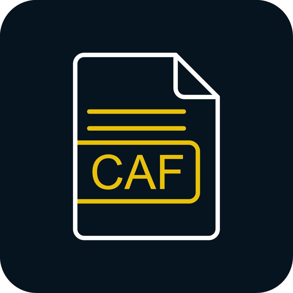 caf Datei Format Linie rot Kreis Symbol vektor