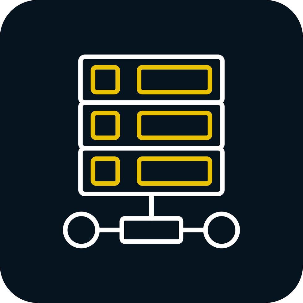 Datenbank Linie rot Kreis Symbol vektor