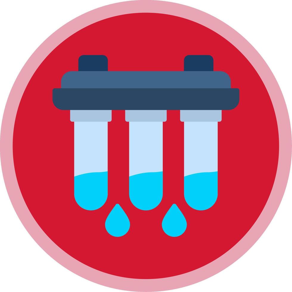 vatten filtrera platt mång cirkel ikon vektor