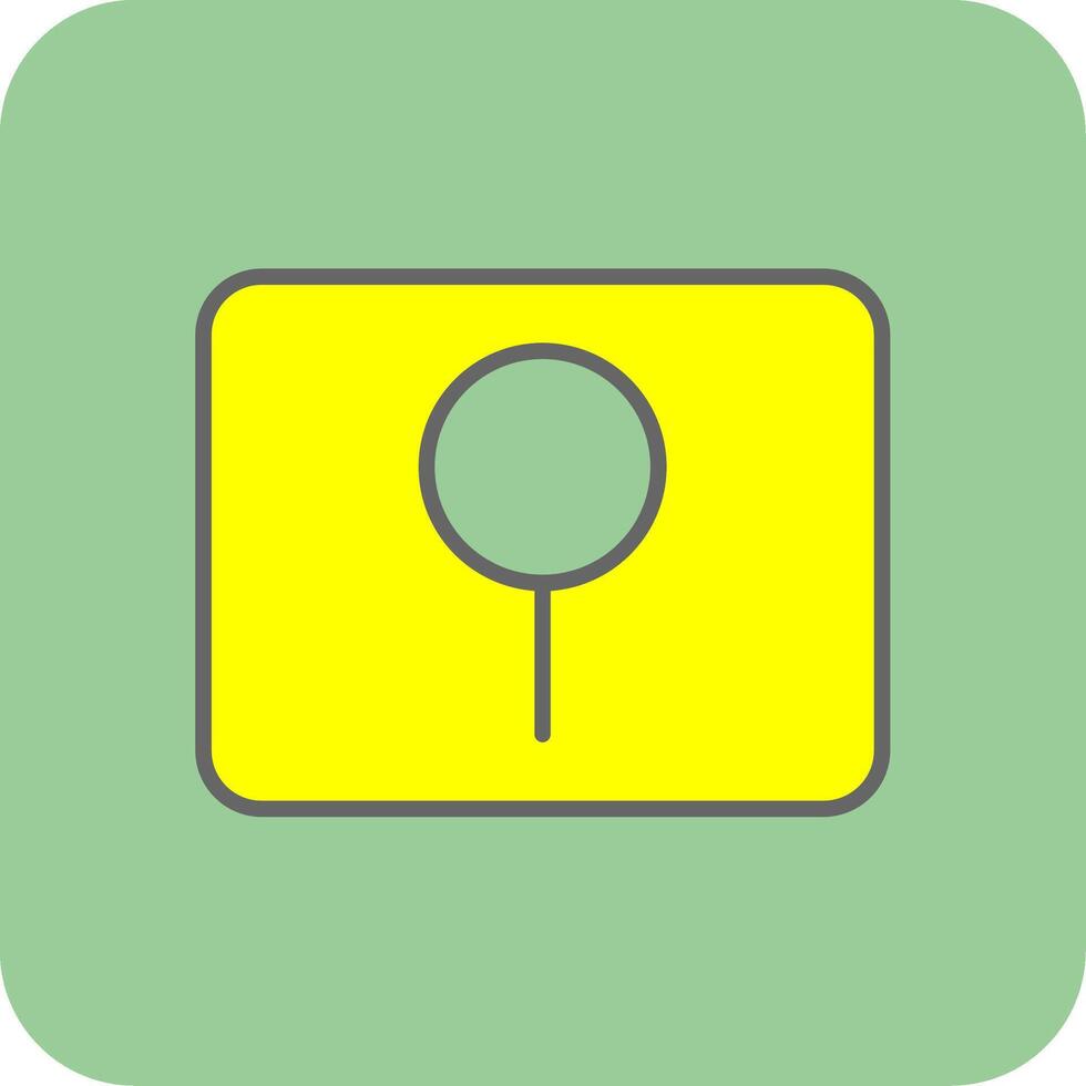nyckel hål fylld gul ikon vektor
