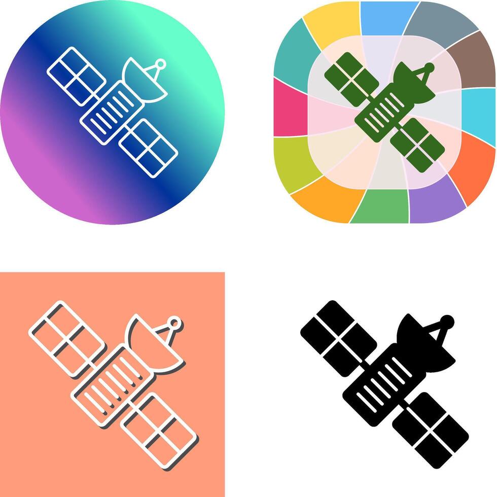 Satelliten-Icon-Design vektor