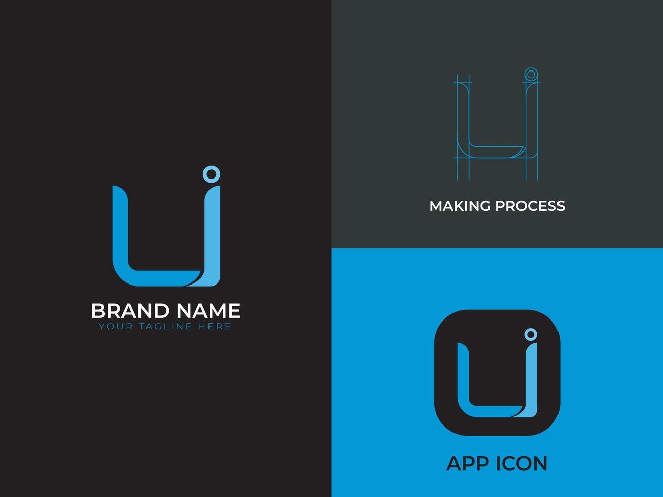 li minimal Geschäft Logo Design vektor