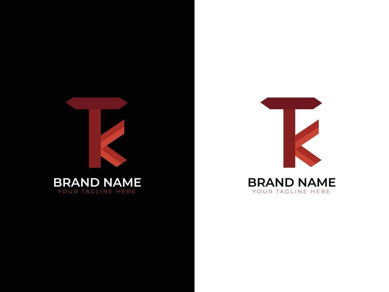 tk modern Geschäft Logo Design vektor