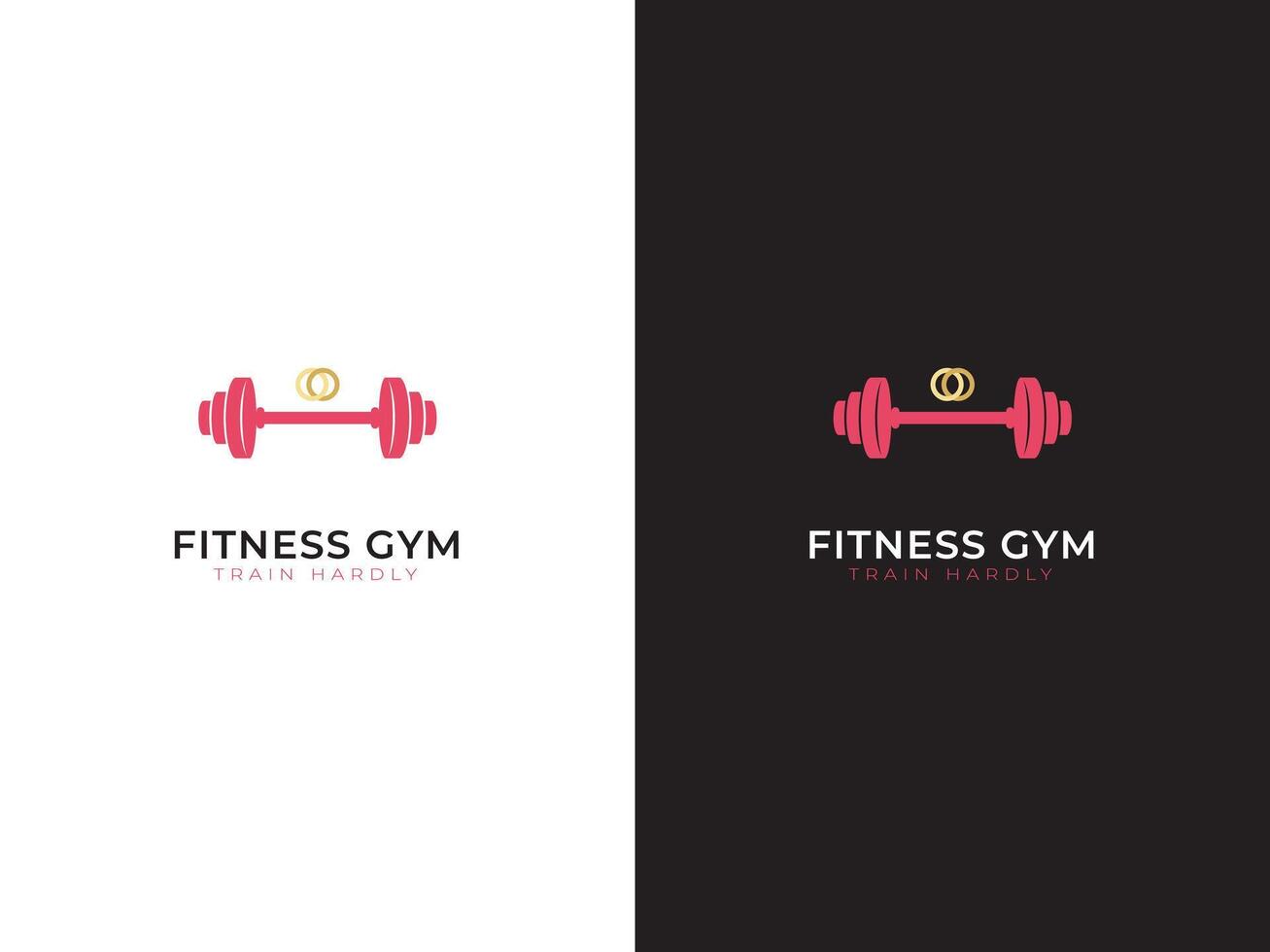 Gym kondition företag logotyp design vektor