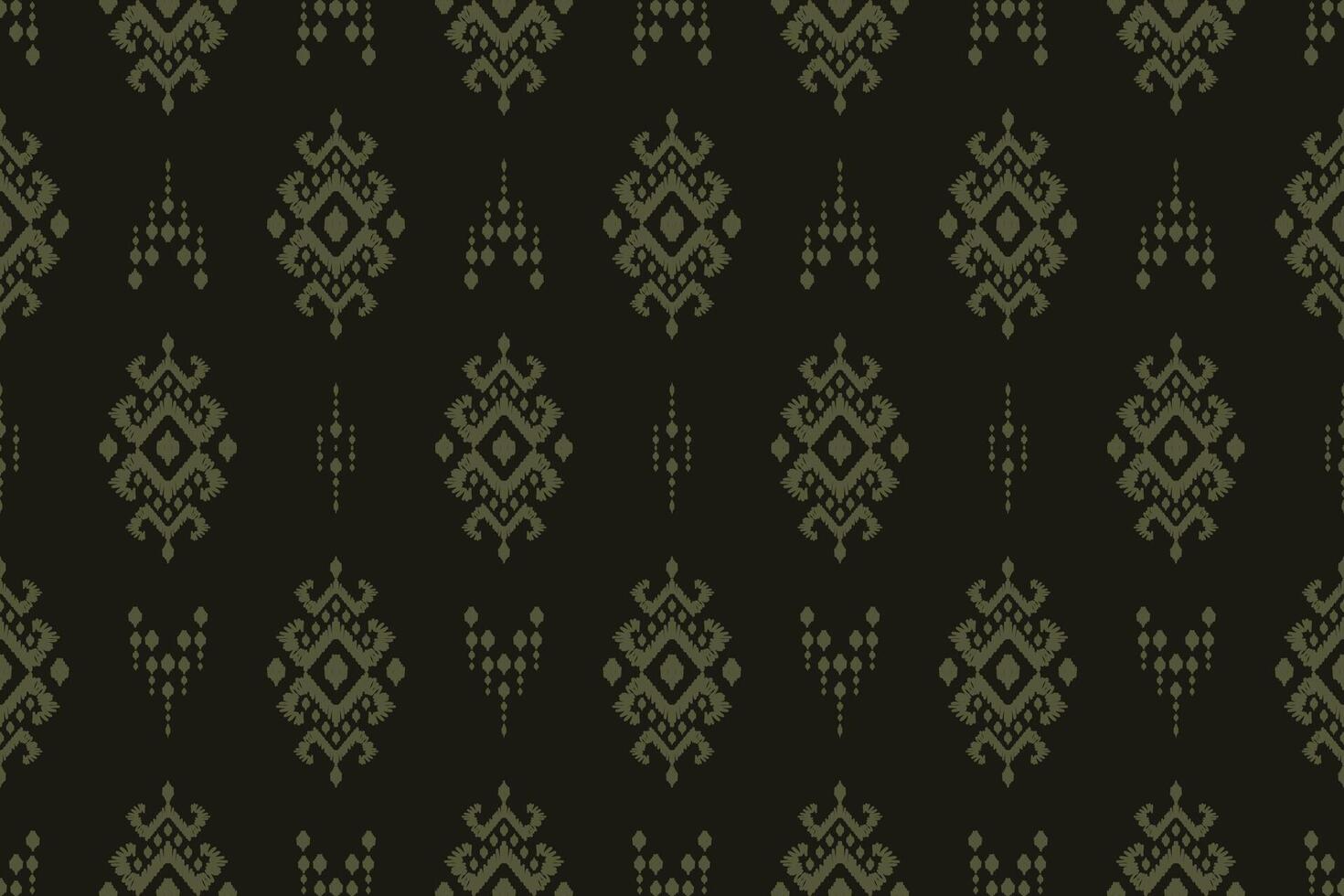 Ikat Stammes- indisch nahtlos Muster. ethnisch aztekisch Stoff Teppich Mandala Ornament einheimisch Boho Chevron textil.geometrisch afrikanisch amerikanisch orientalisch traditionell Illustrationen. Stickerei Stil. vektor