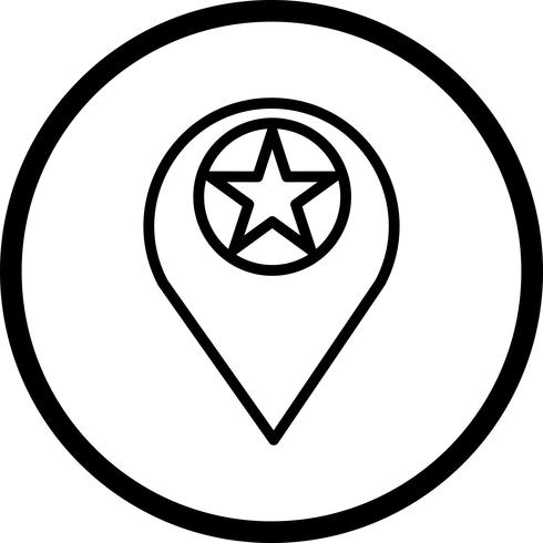 Vektor Markierte Standort-Symbol