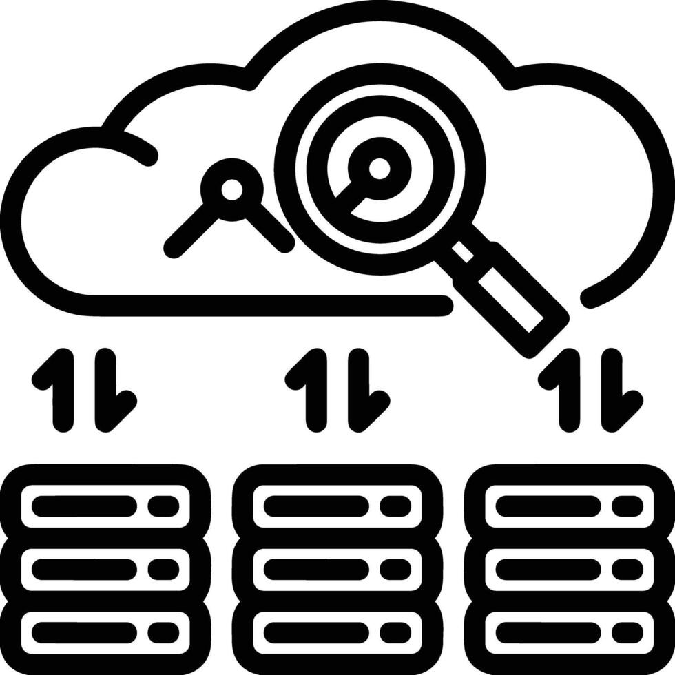 Lager Daten Symbol Symbol Bild zum Datenbank Illustration vektor