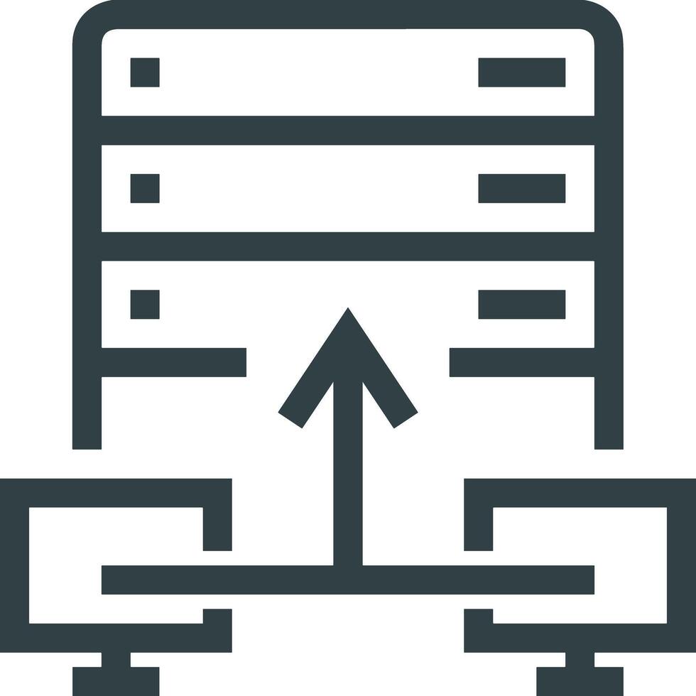 lagring data ikon symbol bild för databas illustration vektor