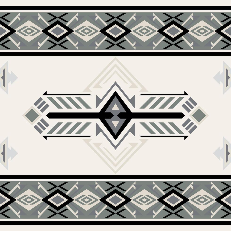 aztekisch, navajo geometrisch nahtlos Muster. einheimisch amerikanisch Südwesten drucken. ethnisch Design Hintergrund, Stoff, Abdeckung, Textil, Teppich, Decke. vektor