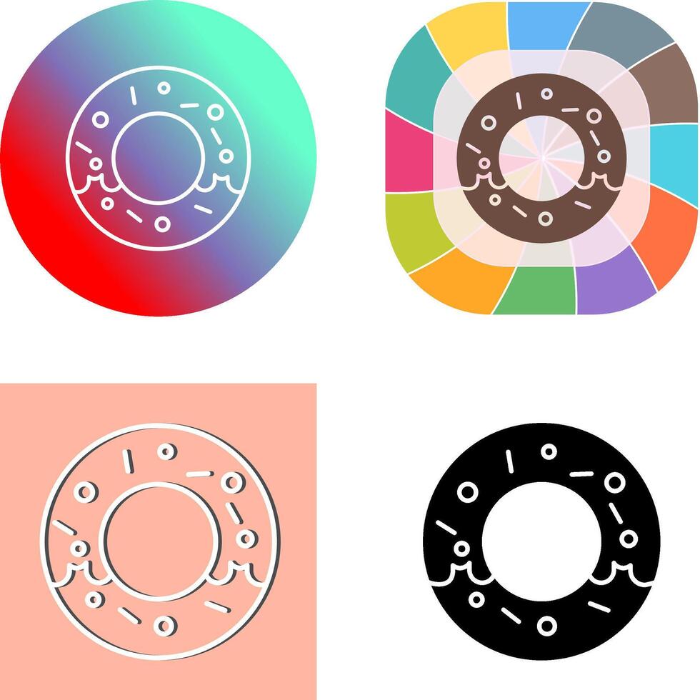 Donut-Icon-Design vektor