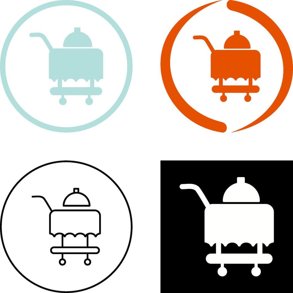 Zimmerservice-Icon-Design vektor