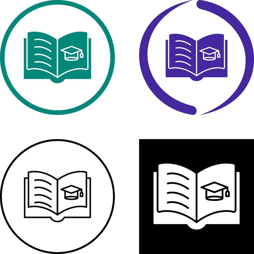 offenes Buch-Icon-Design vektor