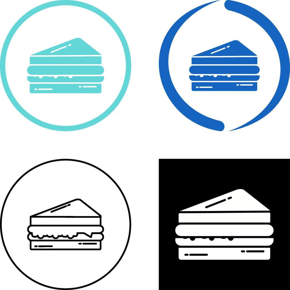 smörgås ikon design vektor