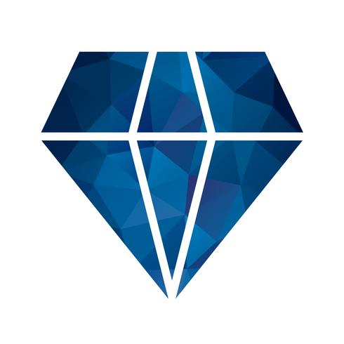 Vektor-Diamant-Symbol vektor