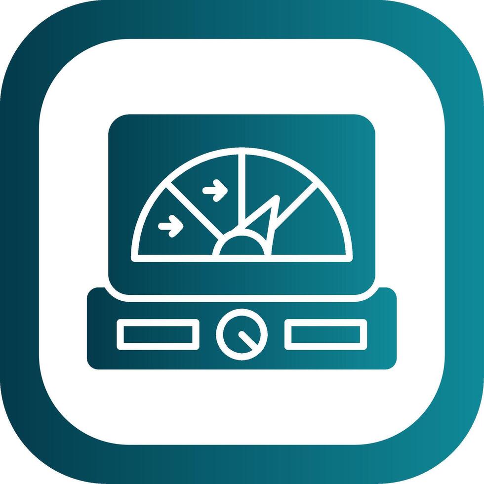 Spur Glyphe Gradient Ecke Symbol vektor