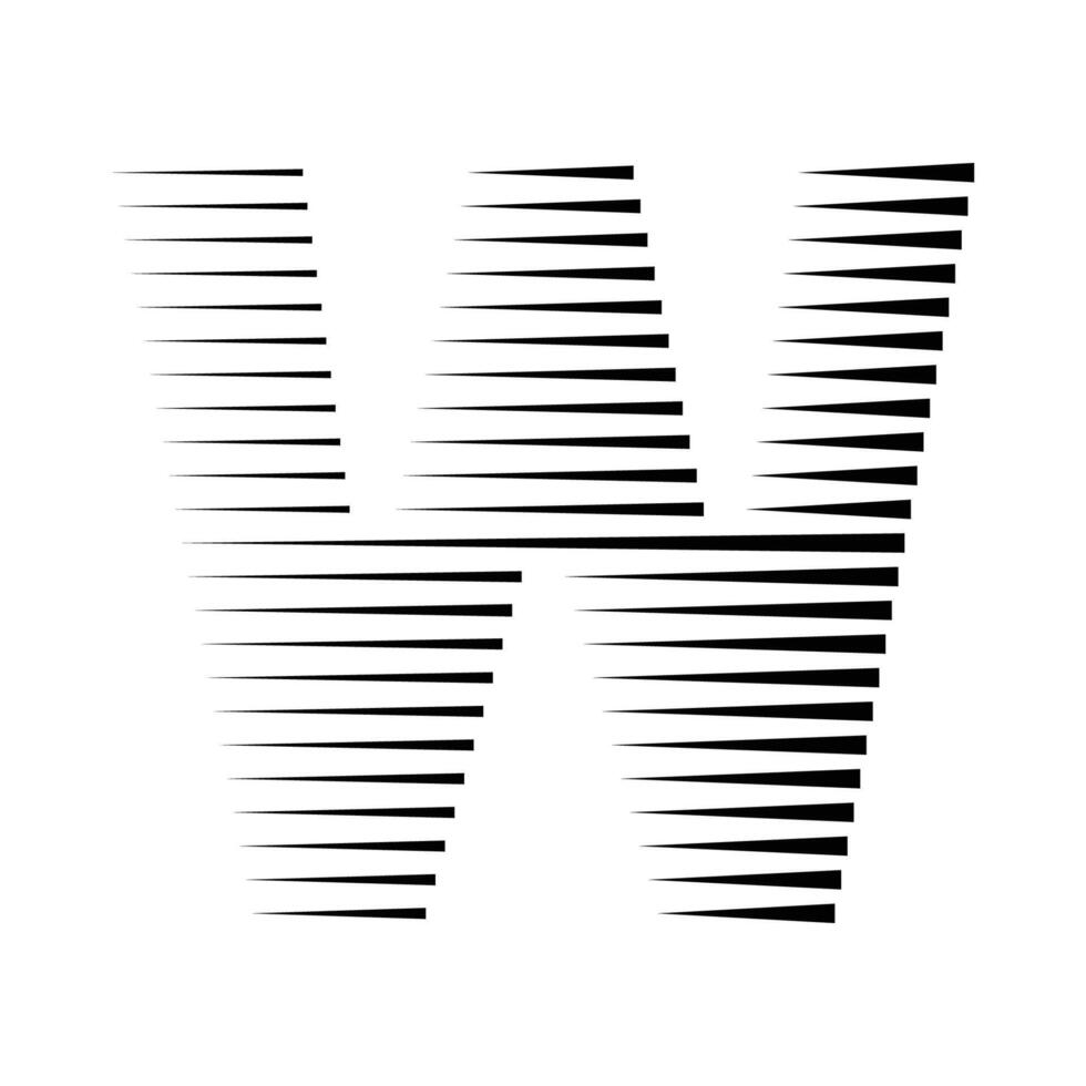 w Brief Linien Logo Symbol Illustration vektor