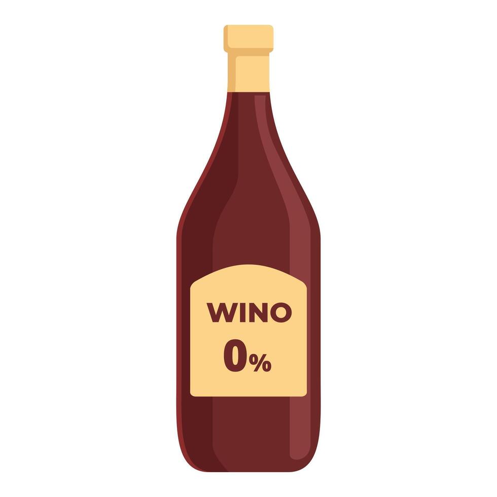 vätska noll vin flaska ikon tecknad serie . druva ljuv vektor