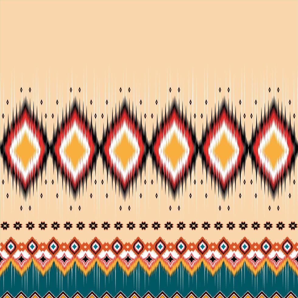 etnisk abstrakt ikat konst. sömlös mönster i stam, folk broderi, och mexikansk stil. aztec geometrisk konst prydnad print.design för matta, tapet, Kläder, omslag, tyg, omslag, vektor
